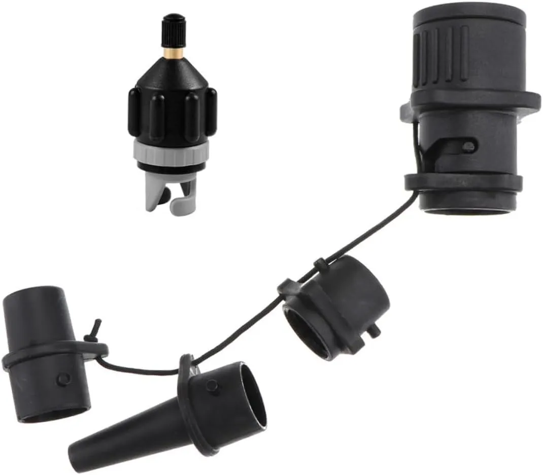 2 Pack Inflatable Boat Paddleboard Adapter Air Pump Connector for Multifunction Air Compress