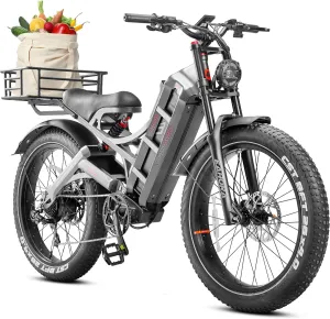 2025 Romeo Pro 3/ Pro 2 5000W/ 4000W 46-50MPH Dual Motor Electric Bike for Adults, 80/70Ah/200  Miles Long Range Electric Bike, 26'' Puncture-Proof Tire, 7-Speed Pedal Assist UL Certificate