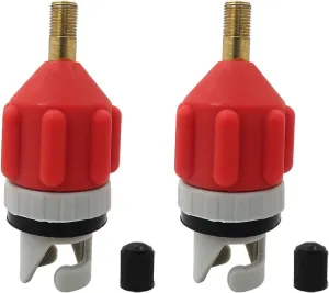 2025 Upgrade 2x Inflatable Stand Up Paddleboard (SUP) Pump Adapter -Universal Standard Schrader Adapter Pumping Head Connector Converter for Inflating Boat, Kayak, Surfboard, Bed, Orange