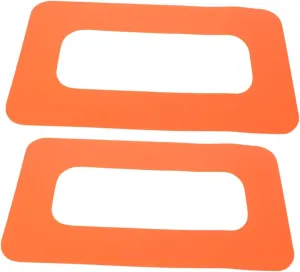 2Pcs Surfboard Fin Patches Durable Paddle Board Accessories for Improved Handling Quick Replacement Portable Fin Slot Base Connector for Lakes Oceans