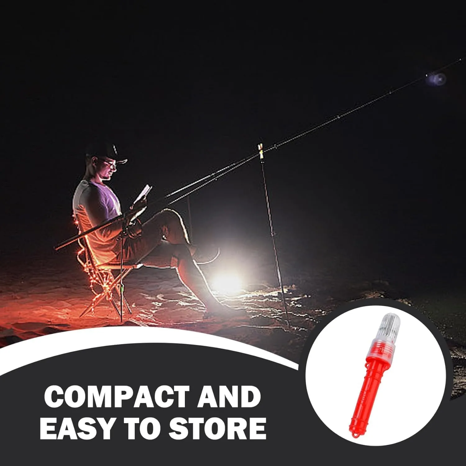 Coast Guard Approved Boat Flares Kit - Auto Marine Flares-Waterproof Emergency Signals for Fishing Nets, Life Rafts, Buoys & Boats, Intelligent Light Control (Red-3Pcs)