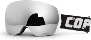 COPOZZ H2 Ski Goggles, Hyperbolic OTG Snow Goggles, Reduce Visual Distortion, UV 400, Snowboard Goggles for Adult Men Women
