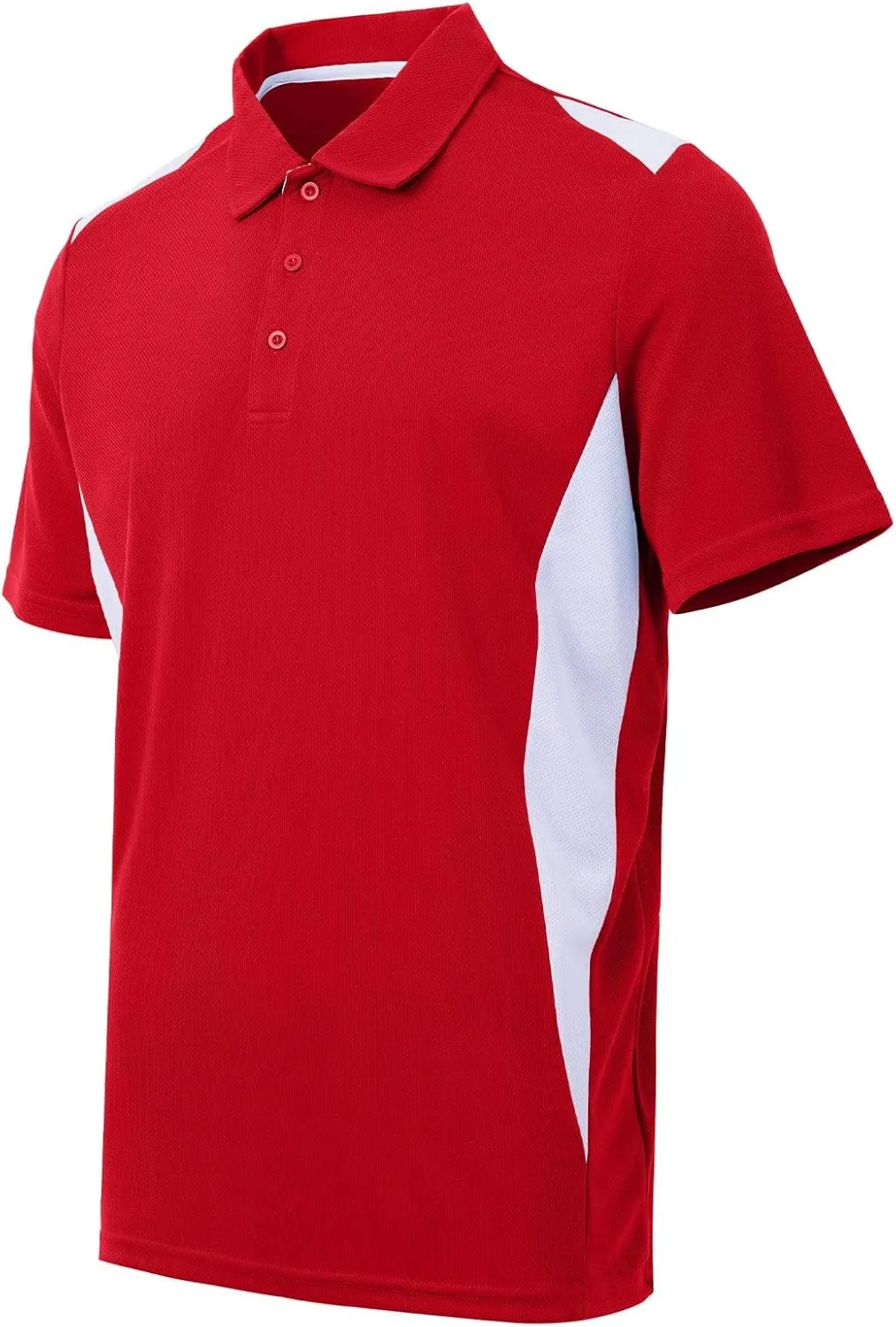 Corna Men's Big and Tall Golf Polo Shirts Moisture Wicking Performance Dry Fit Collared Shirts for Men L-6XL