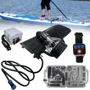 Electric Power Surfboard SUP Fin,Thruster Electric Surfboard, Electric Fin Stand Up Paddle Board, Adjustable Speed, Equipped with Remote Control