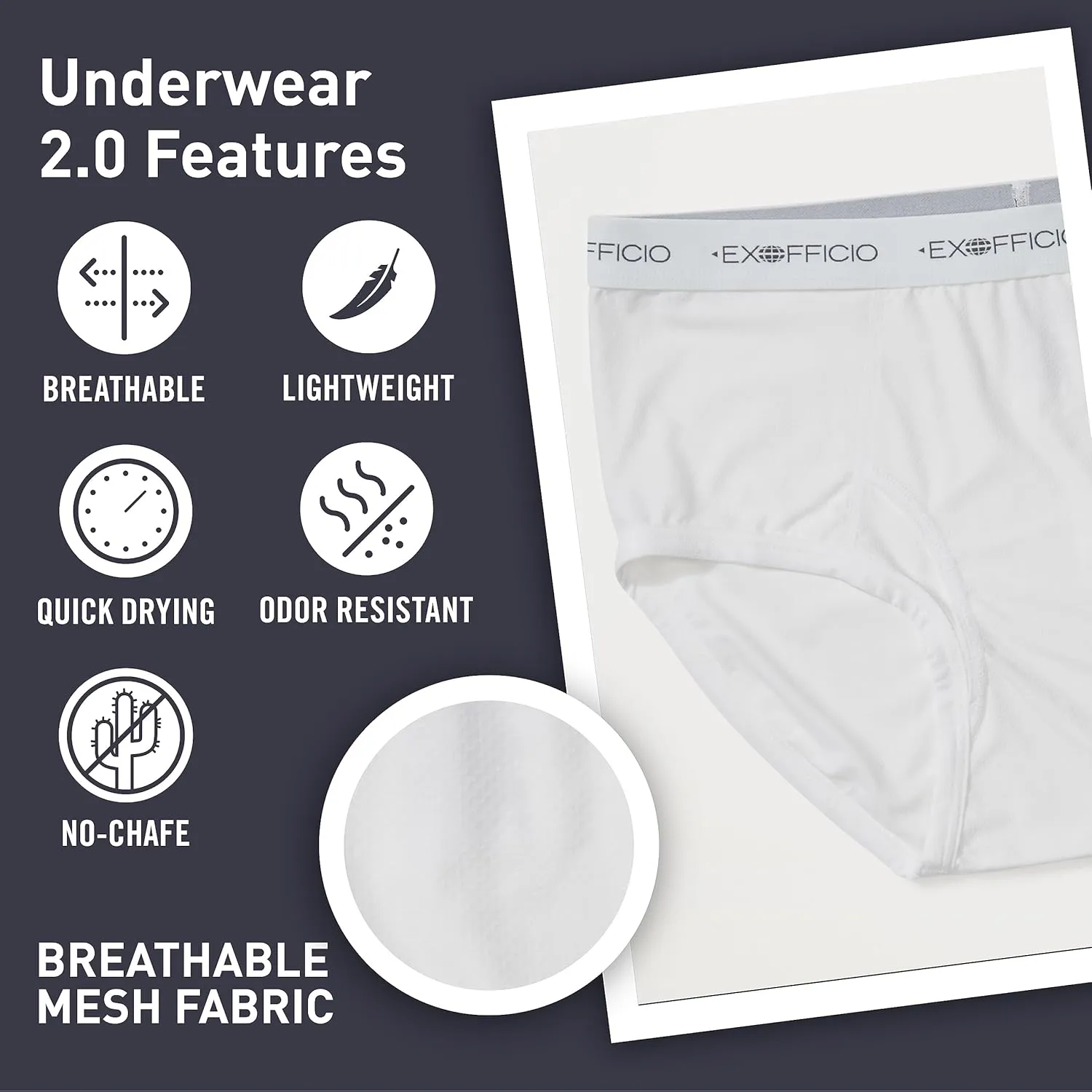ExOfficio Mens Give-N-Go 2.0 Brief Underwear