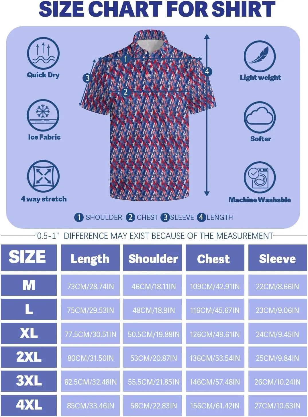 Golf Shirts for Men Quick Dry Funny Golf Polo Shirts Short Sleeve Moisture Wicking Polo Shirts for Men