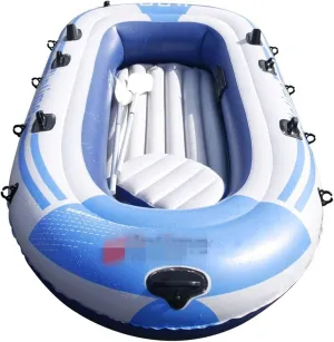 Inflatable Boat, Thickened PVC Portable Inflatable Boat Foldable Inflatable Fishing 198x122cm