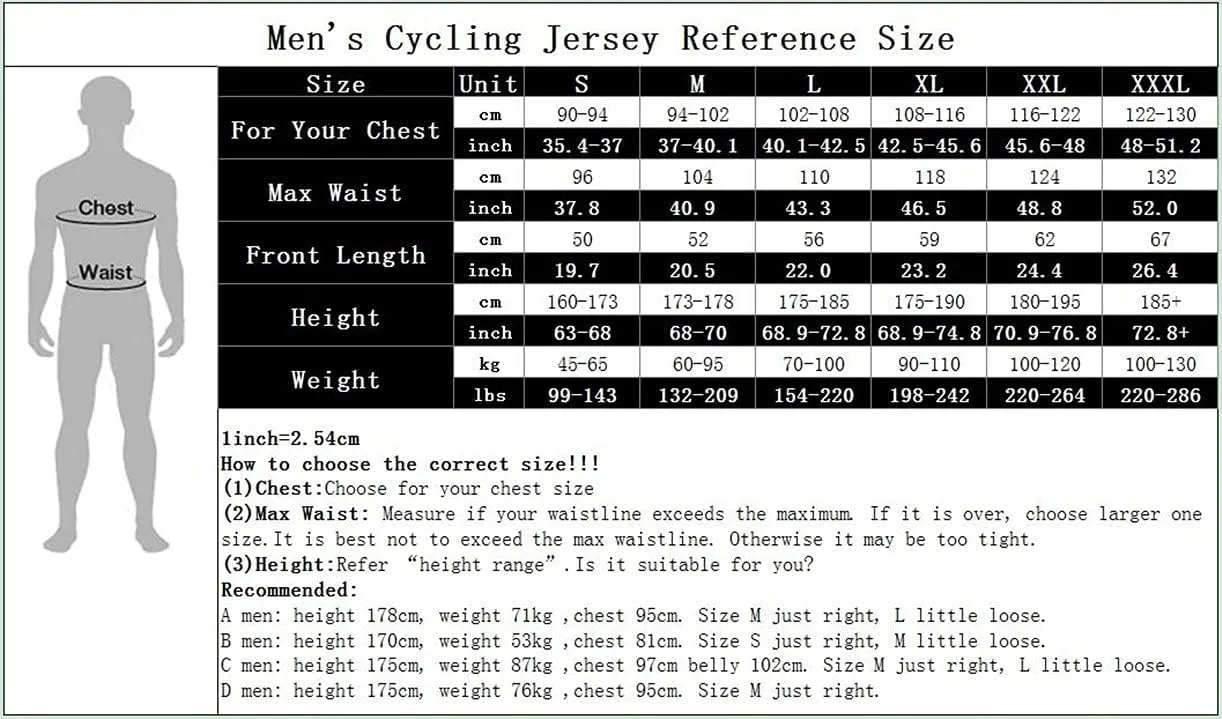 Men's Cycling Jerseys Tops Biking Shirts Short Sleeve Full Zipper Bike Clothing