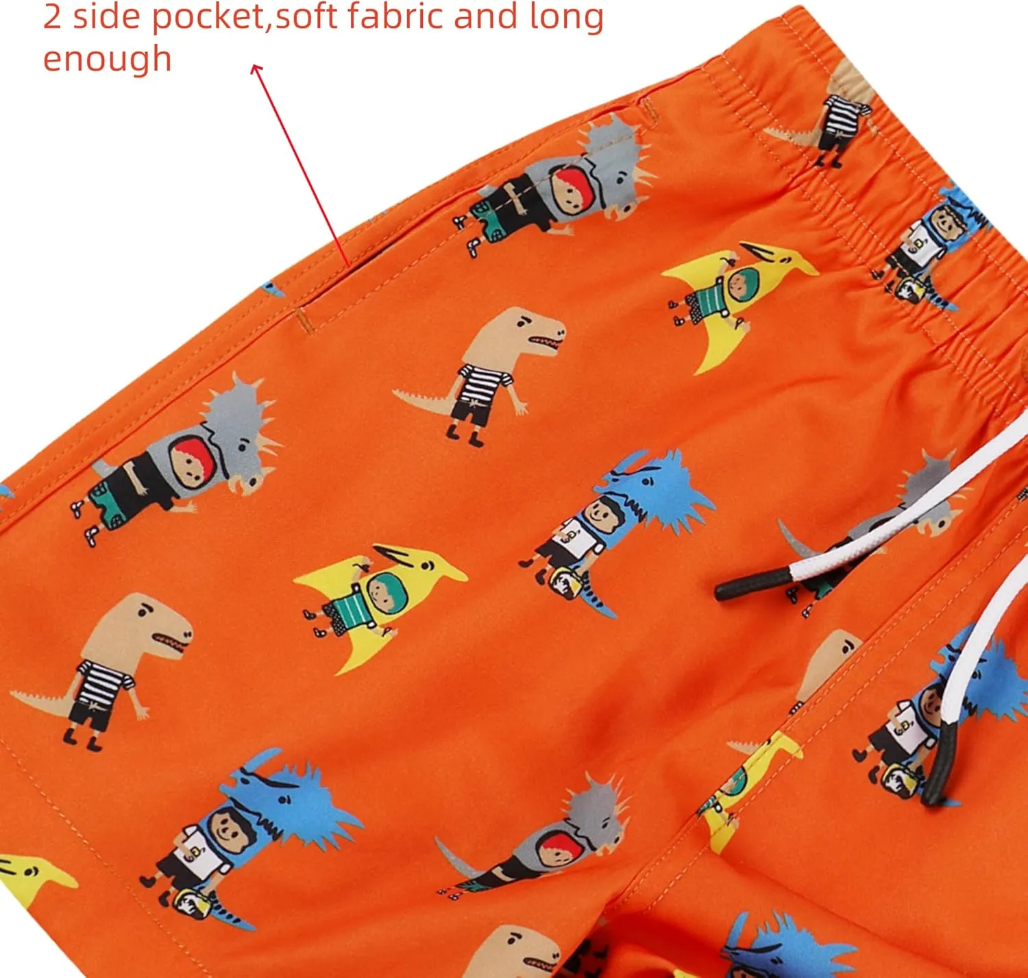 MILANKERR Toddler Boys Swim Trunks with Compression Air Holes Liner Quick Dry