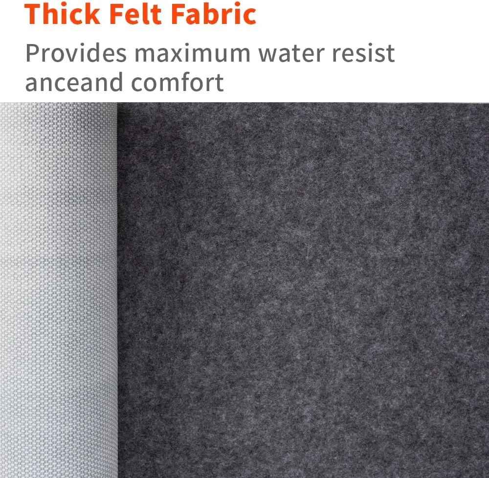 Non-Slip Rug Pads 8 x 10 ft, 100% Waterproof Extra Large Area Rugs Non Skid Rug Pad for All Floors and Finishes Durable Hardwood Floor Protective Felt Keeps Rugs in Place, Safe and Secure