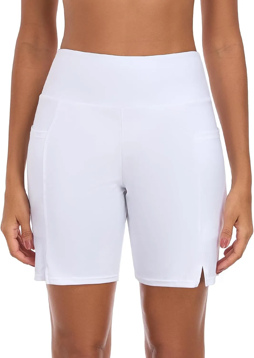 Ocean Blues Women's Swim Short Boyshorts Built in Swim Bottoms High Waisted Board Shorts