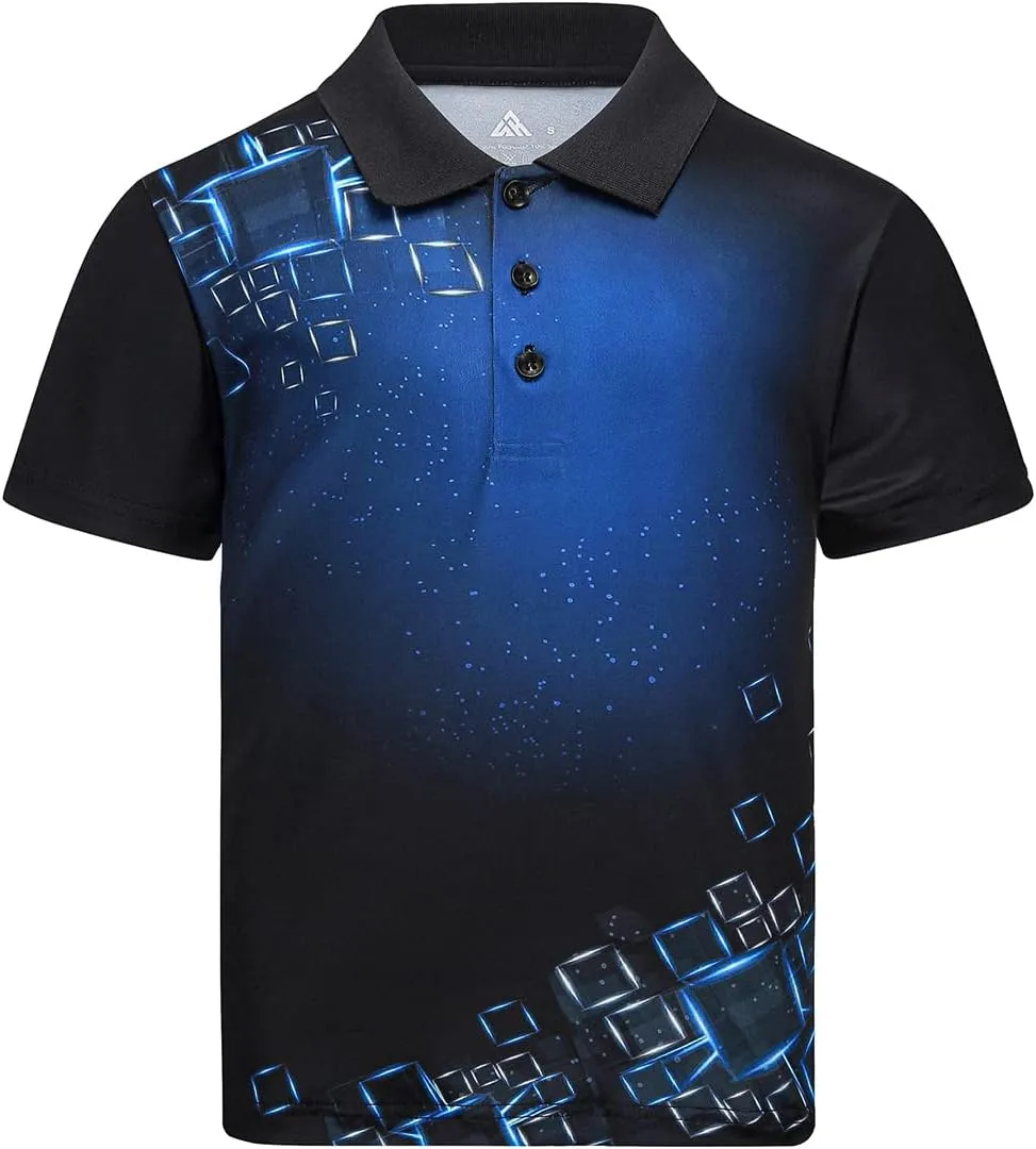 SECOOD Boys Short Sleeve Pique Polo Shirts Summer Casual Uniform Sport Tops for 6-16 Years