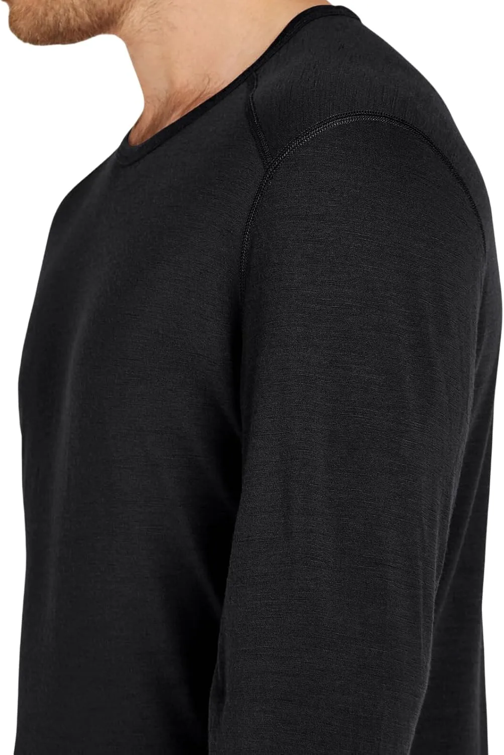 SIORO 100% Merino Wool Base Layer for Men Thermal Underwear Mens Long Sleeve T-Shirt for Hiking Hunting Odor Resistance