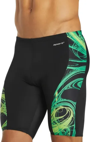 Sporti Men's Athletic Swimwear Jammers, Multi Solid Color - Racing & Training Swimsuit Jammers for Men, Durable Long Lasting