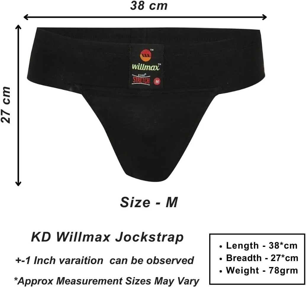 WMX Gym Cotton Supporter Back Covered with Cup Pocket Athletic Fit Brief Multi Sport Underwear Pack 2