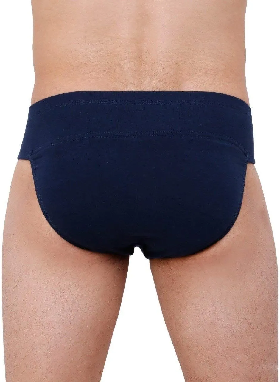 WMX Gym Cotton Supporter Back Covered with Cup Pocket Athletic Fit Brief Multi Sport Underwear Pack 2