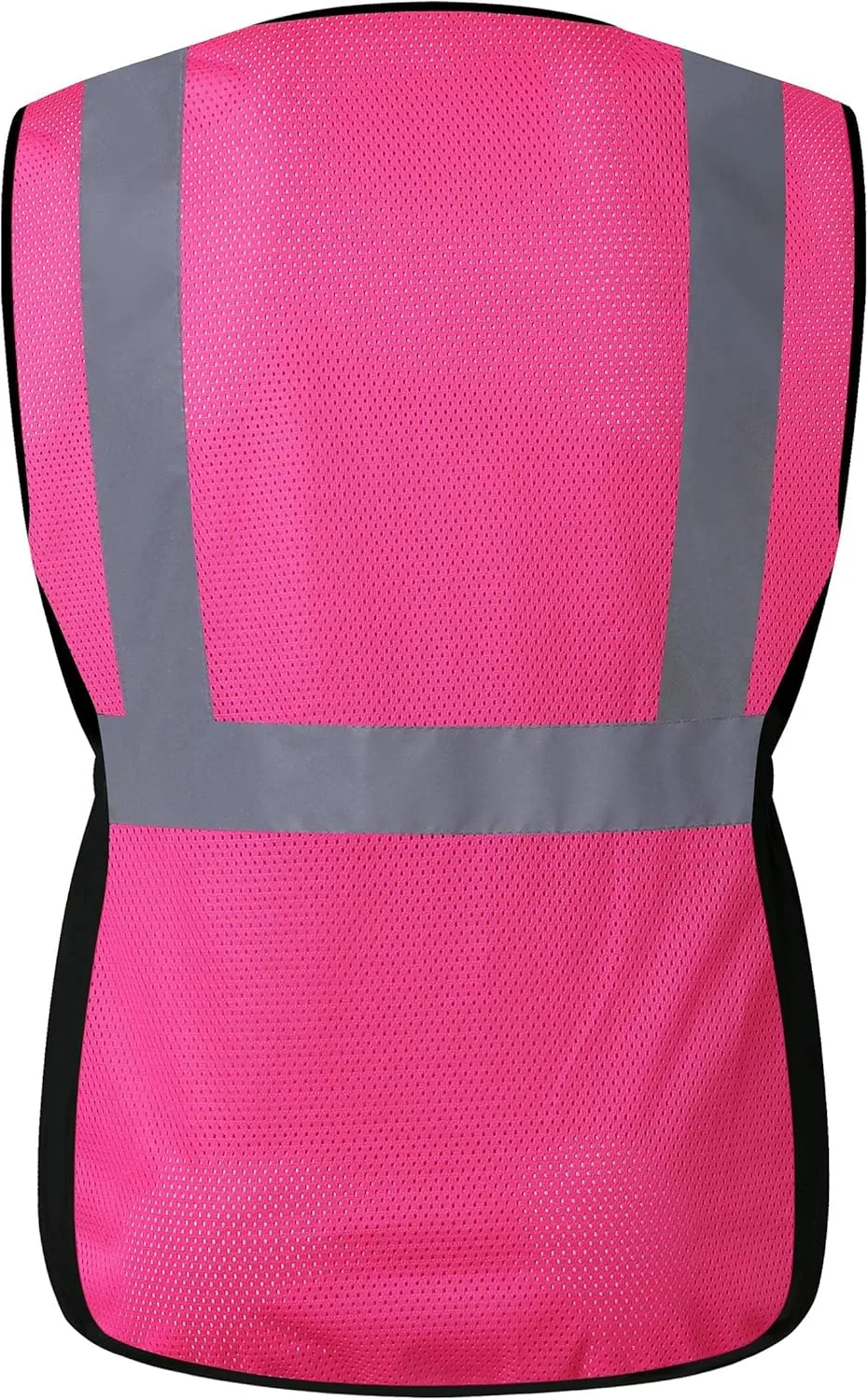 Women Safety Vest, Multi Pockets High Visibility Reflective Breathable Mesh Work Vest For Lady, Durable Zipper