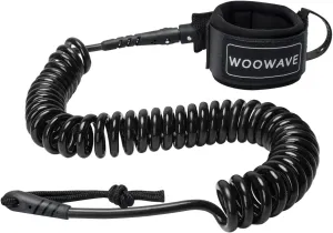 WOOWAVE SUP Leash 11 Foot Coiled Stand Up Paddle Board Surfboard Leash Stay on Board Ankle Strap with Waterproof Wallet/Phone Case
